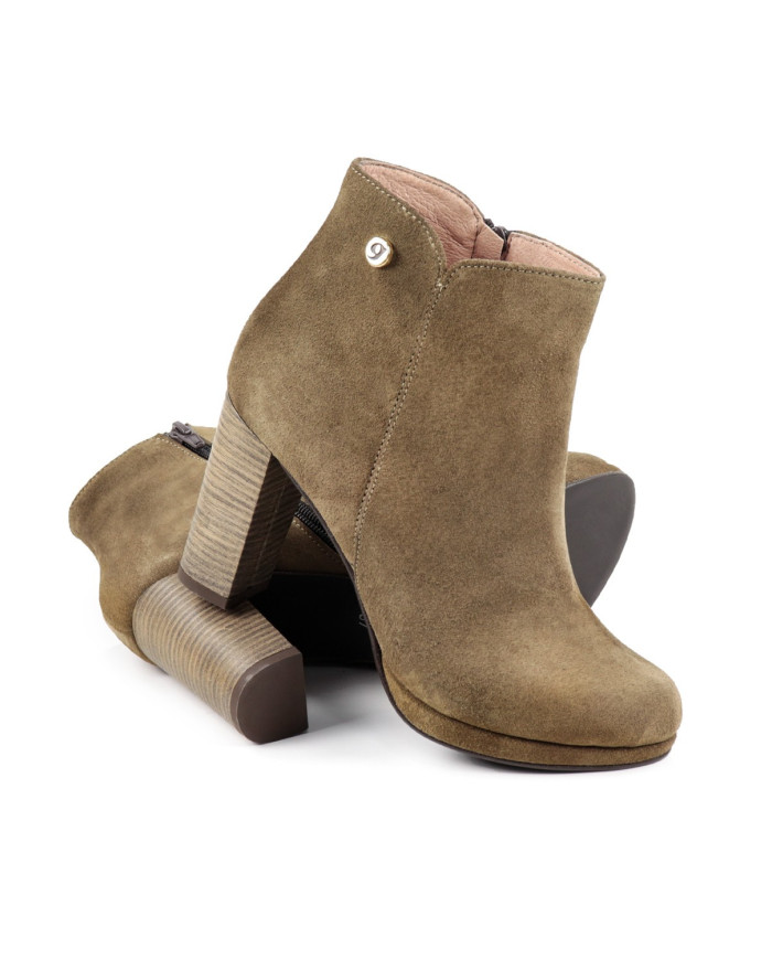 Botas de salto de alta Ginova en Camurça