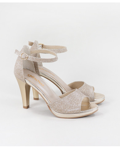 Sandalias de Mujer Ginova con Purpurina