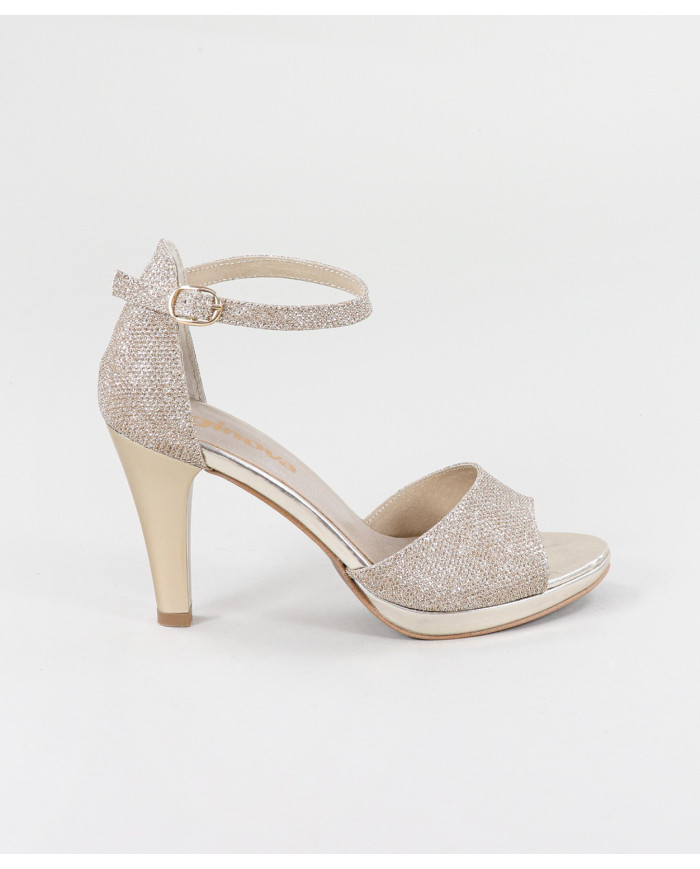 Sandalias de Mujer Ginova con Purpurina