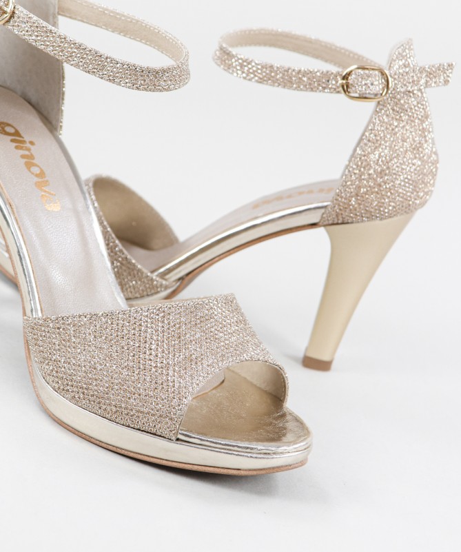 Sandálias de Senhora Ginova com Glitter