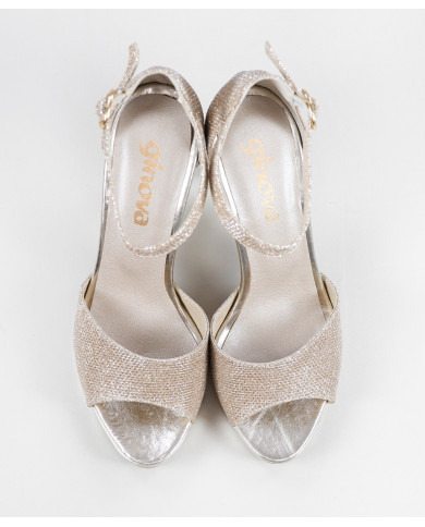 Sandalias de Mujer Ginova con Purpurina