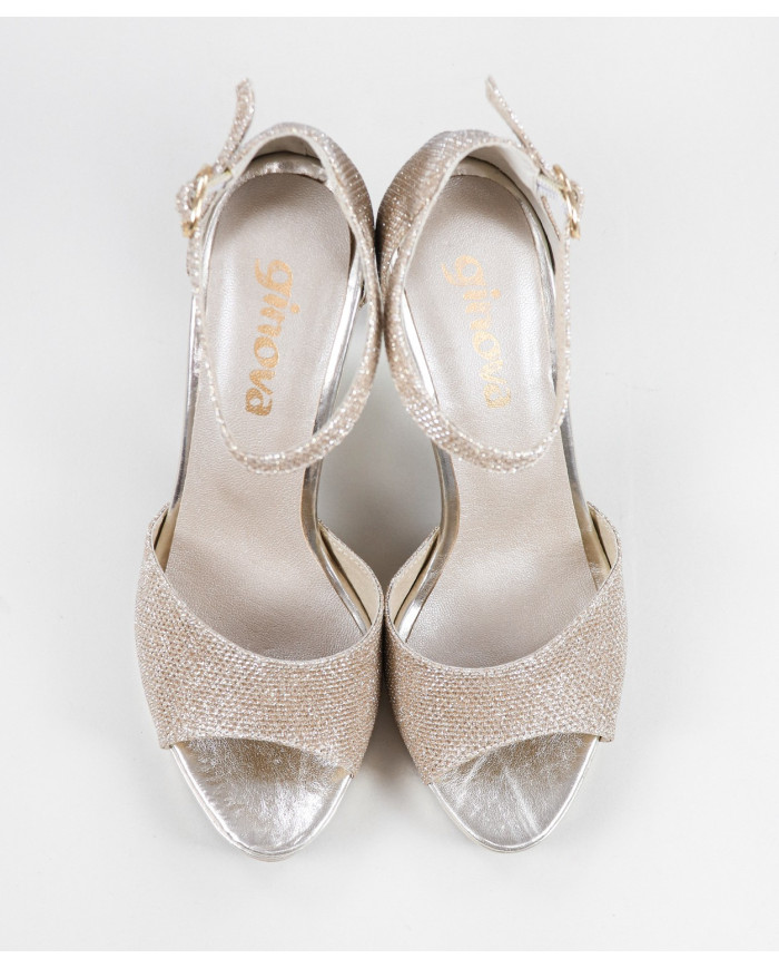 Sandalias de Mujer Ginova con Purpurina