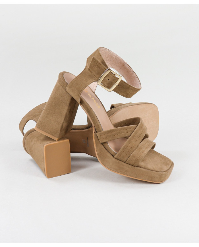 Sandalias de Mujer Ginova con Tacón Ancho