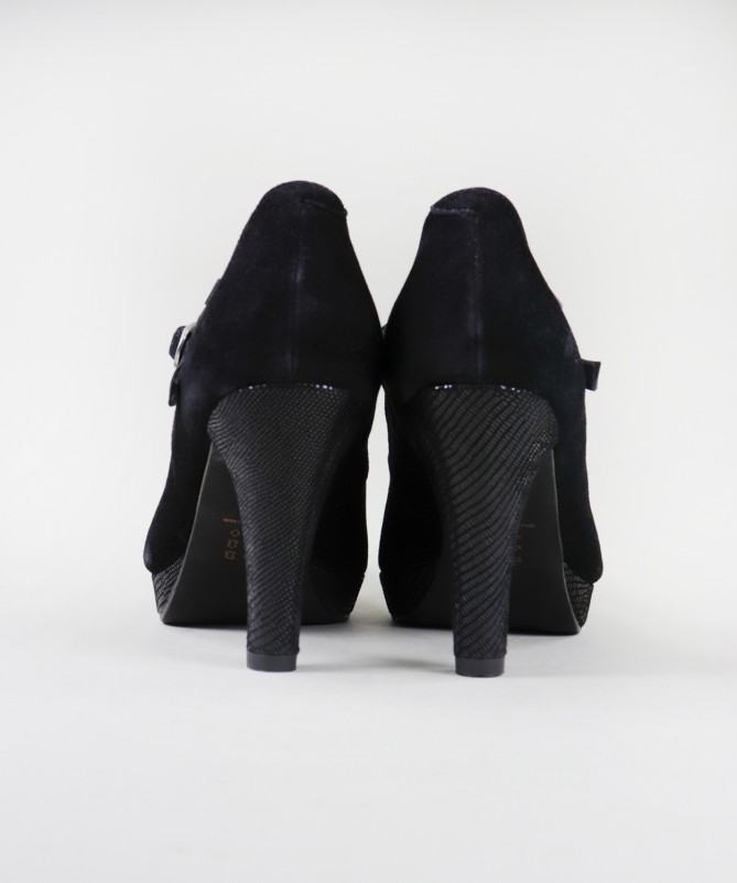 Sapatos de Senhora Ginova em Camurça