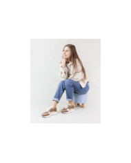 Zapatos de Mujer Ginova con Detalle Dorado