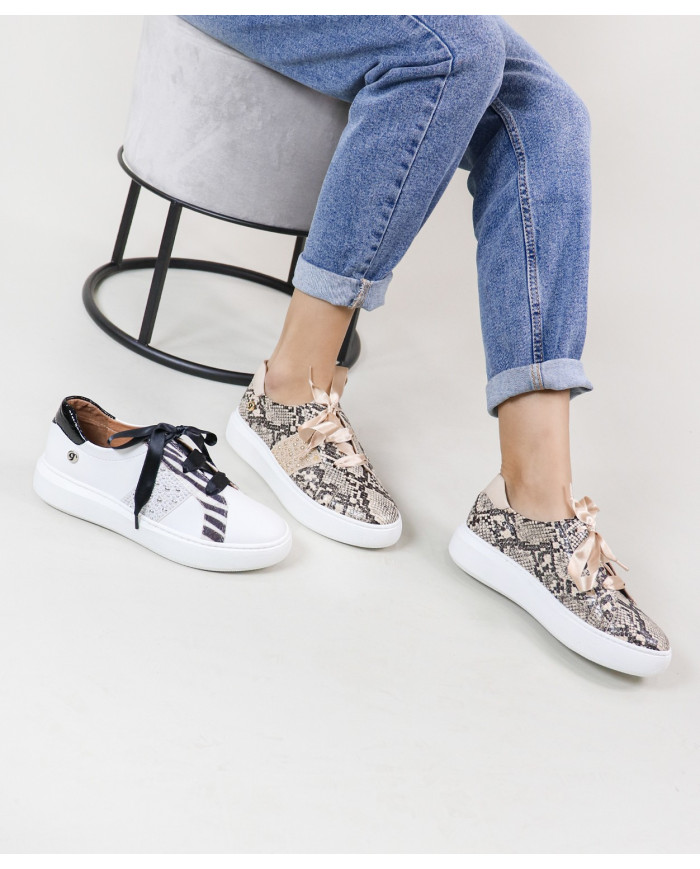 Ginova Women's Trainers with Pattern