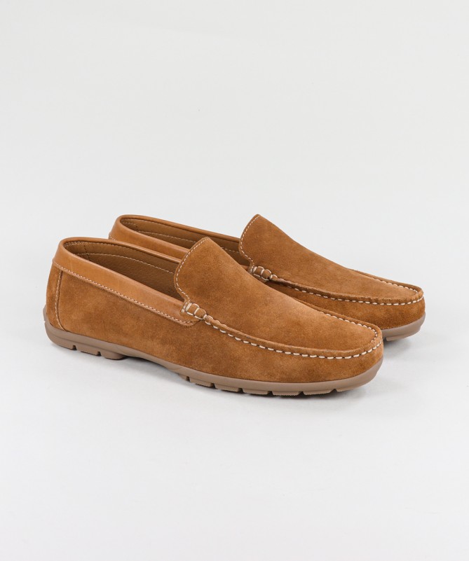 Ginova Men's Moccasins in Suede