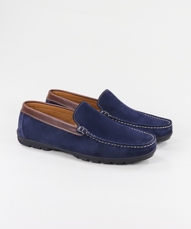 Ginova Men's Moccasins in Suede