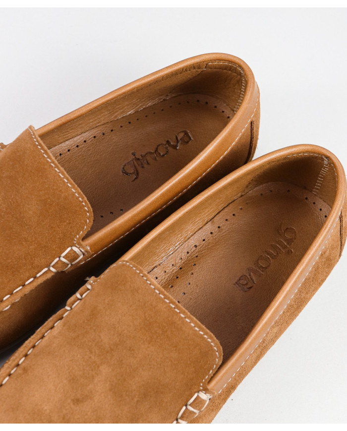 Ginova Man Moccasins in Camurça