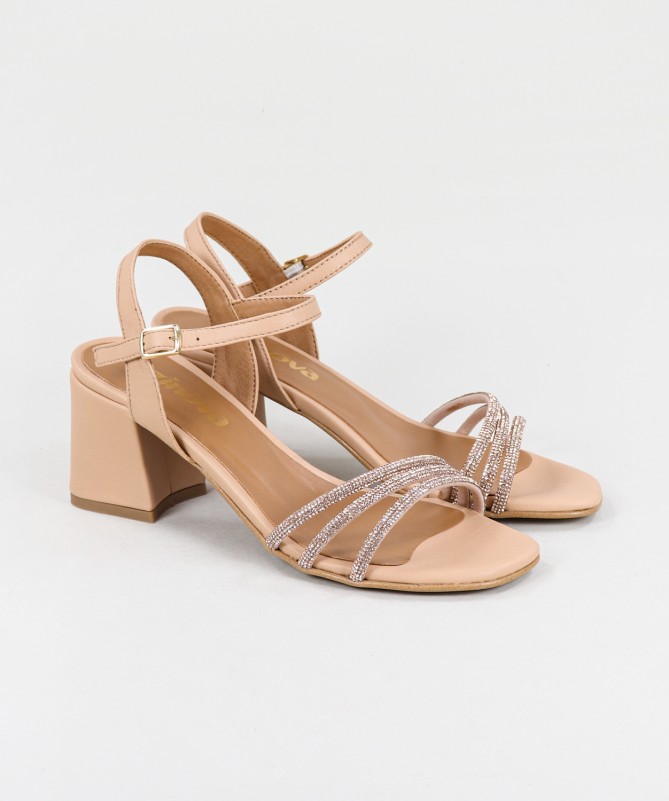 Ginova Lady Sandals with Shiny Straps