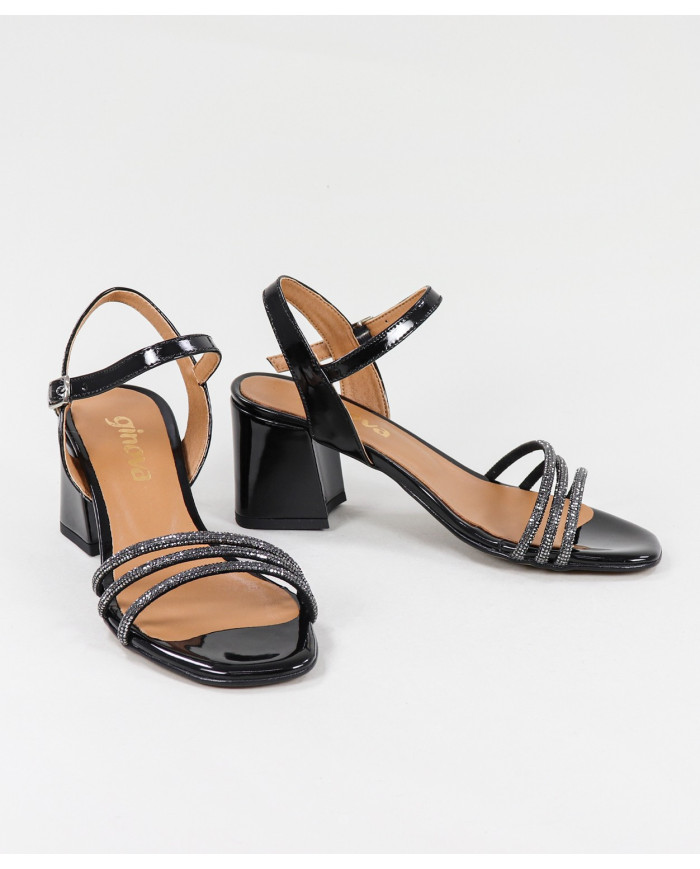 Lady Ginova Sandals with Bright Strips