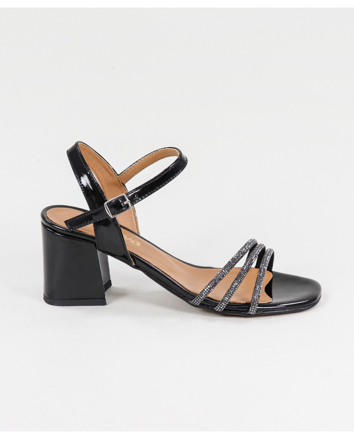 Sandalias Ginova Lady con Tiras Brillantes