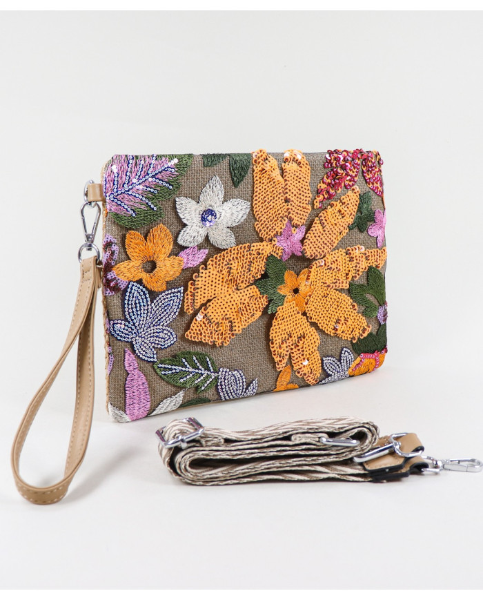 Clutch de Senhora com Frente Decorada