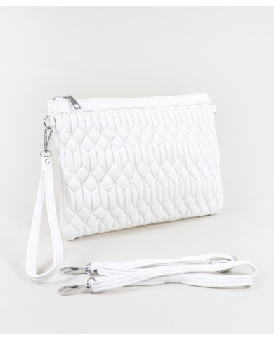 White Clutch of Lady Padded