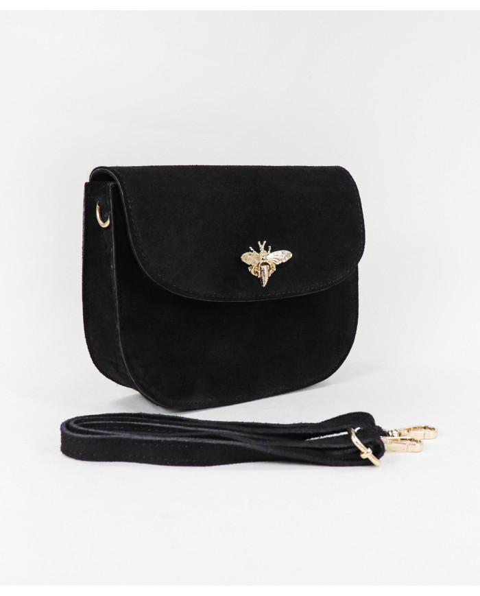 Bolso Negro de Señora de Piel para Mujer