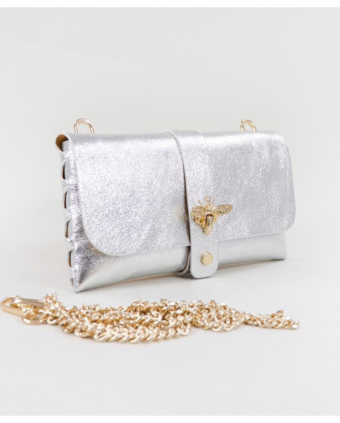 Mala Prata em Pele de Senhora