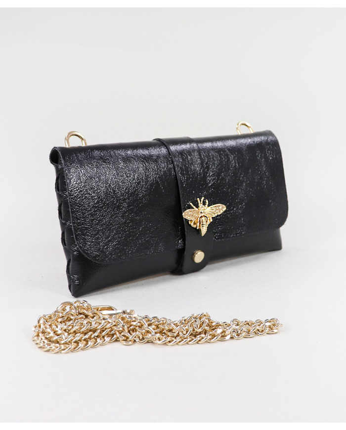 Black Suitcase in Lady's Skin