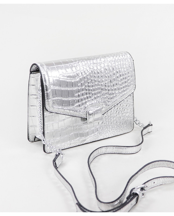 Ladies Silver Case with Metal Finish
