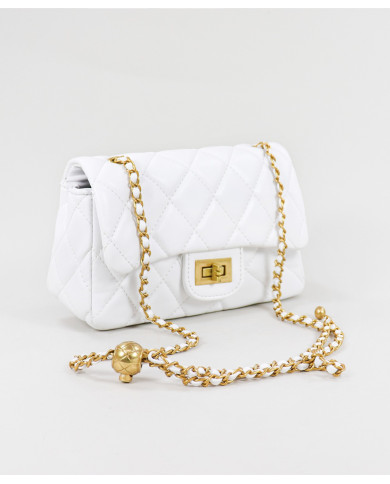 Bolsa Blanca con Correa Ajustable