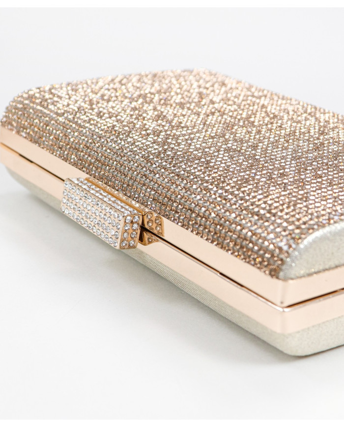 Bolsillo Oro de señora con Adornos de Purpurina