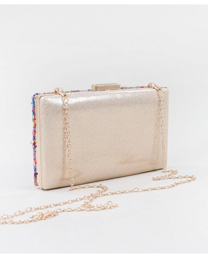 Pochete Dourada de Senhora com Missangas