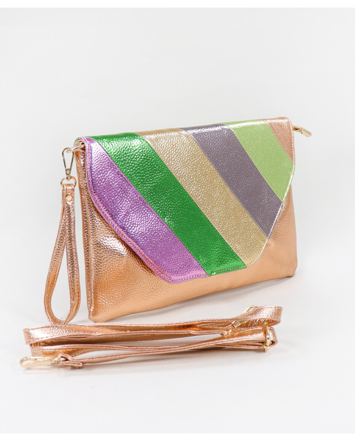 Clutch OuroRosa de Senhora with Metal Finish