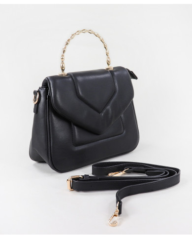 Ladies Black Suitcase with Hand Strap