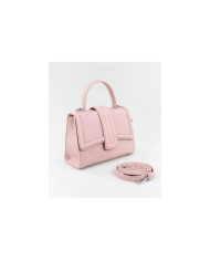 Bolso de Señora Rosa con Correa de Mano