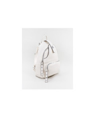 Mochila Bege de Senhora com Várias Bolsos