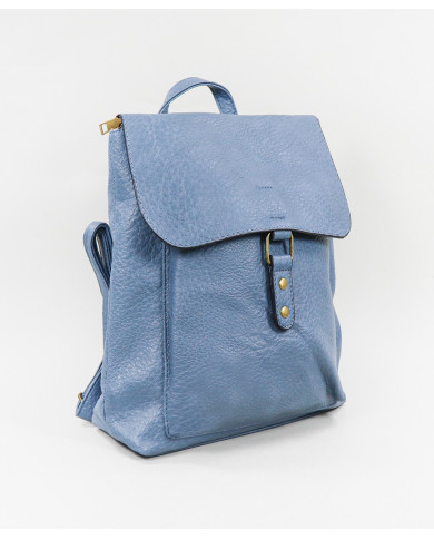 Ladies Blue Backpack with Frontal Pocket