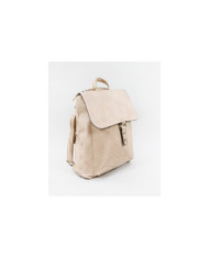 Ladies Taupe backpack with Frontal Pocket