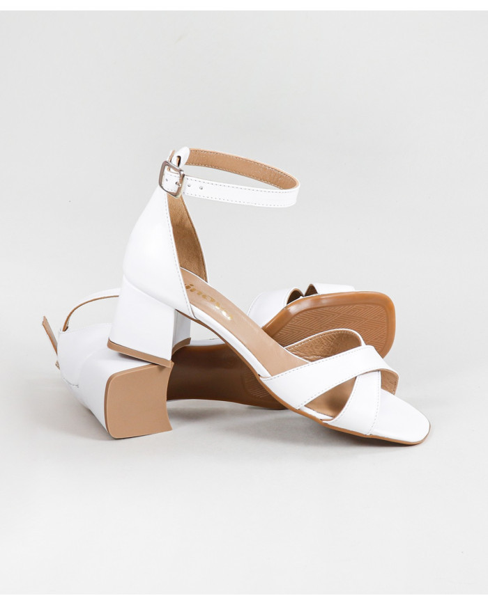 Sandals by Madame Ginova with Cross Strips