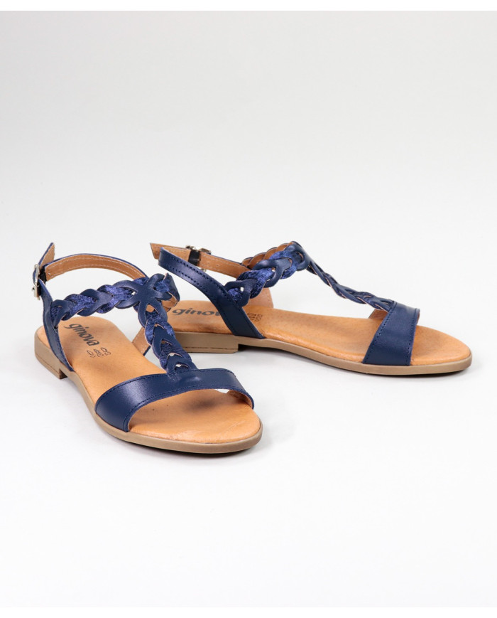 Sandals by Madame Ginova with Braided Strip