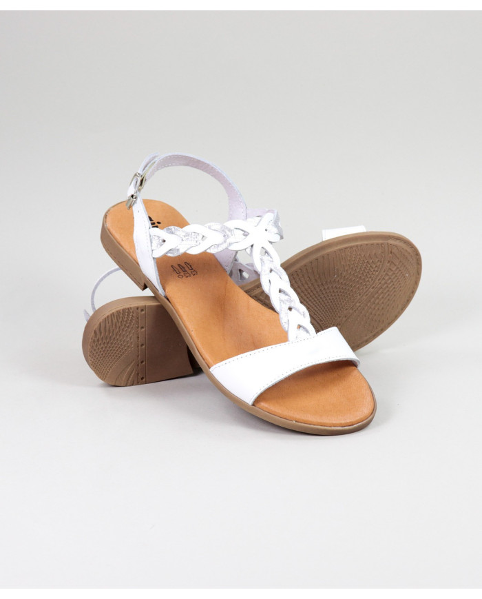 Sandals by Madame Ginova with Braided Strip