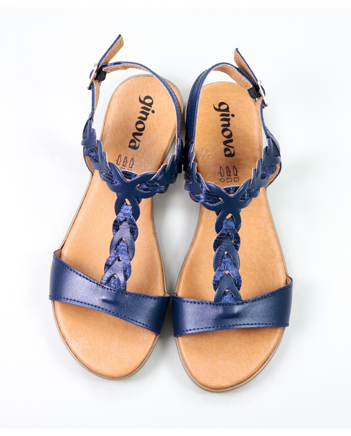 Sandals by Madame Ginova with Braided Strip