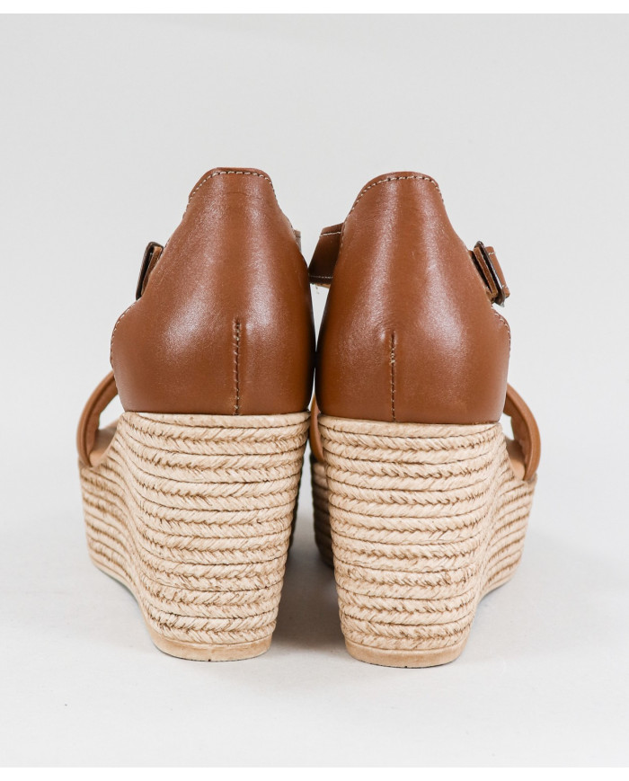 Sandalias de Mujer de Cuña con Tiras Acolchadas