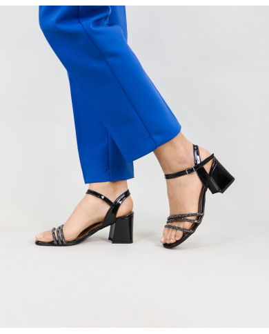 Sandalias Ginova Lady con Tiras Brillantes