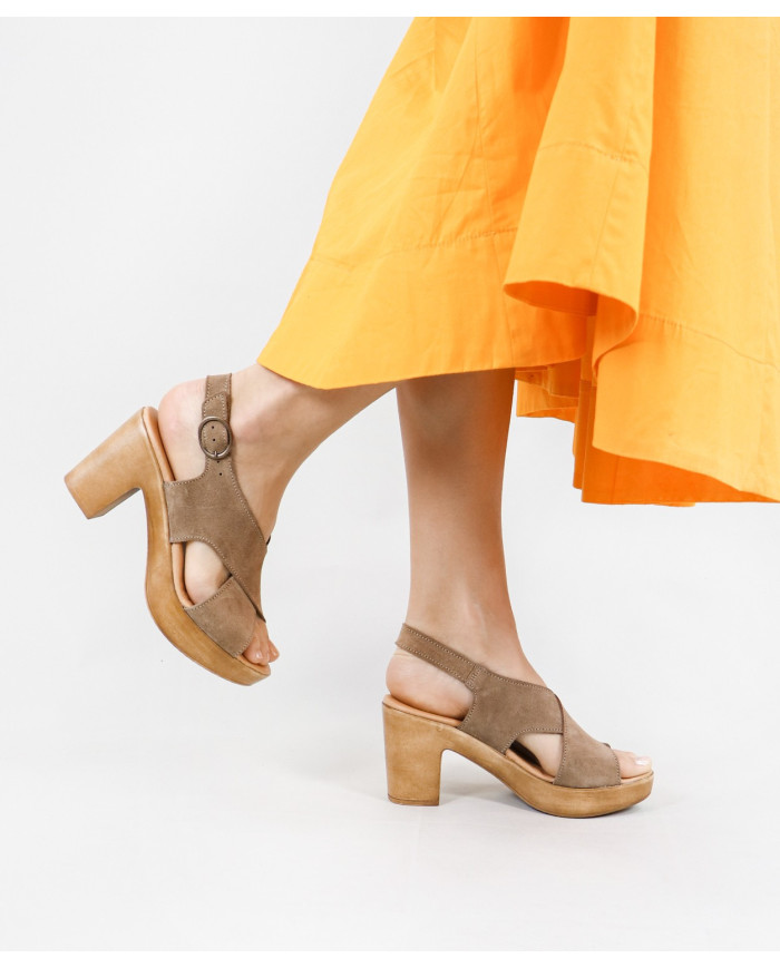 Sandalias Ginova Contrachapada para Mujer