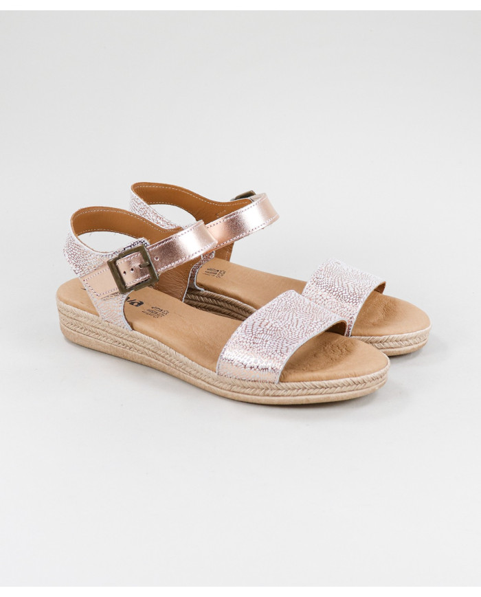 Lady Ginova Sandals with Bright Strips