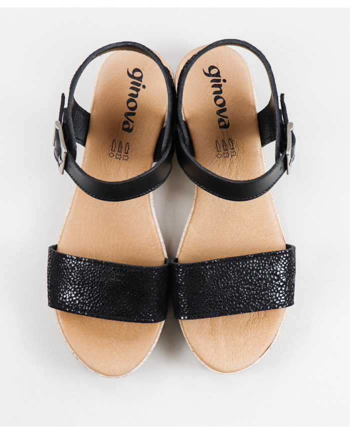 Lady Ginova Sandals with Bright Strips