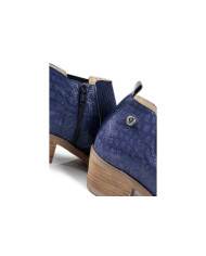 Botins de Senhora Ginova Azuis com Elástico Lateral