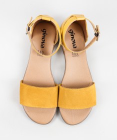 Sandálias de Senhora Ginova em Camurça
