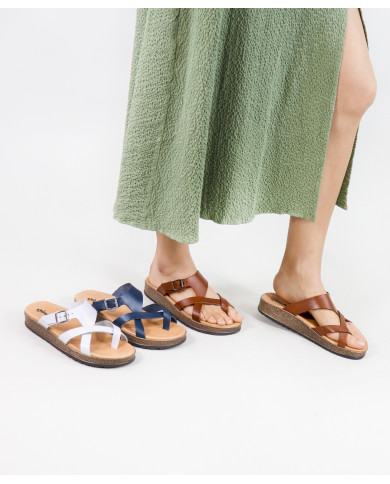 Ladies Ginova Slippers with Buckle