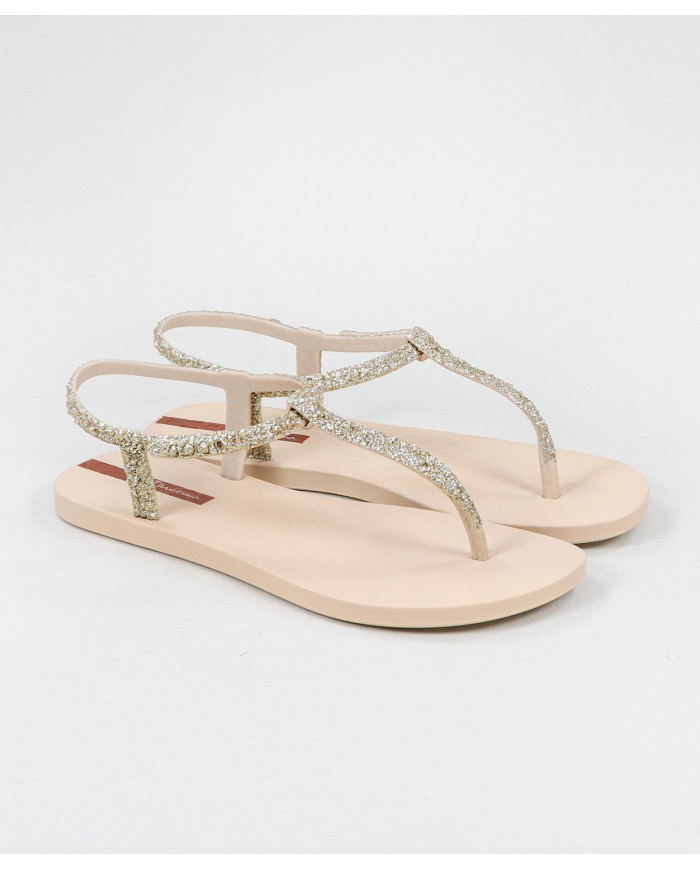 Sandalias Ipanema Beije Class Brilha