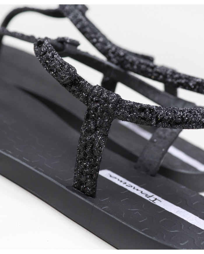 Sandalias Ipanema Negras Class Brilha