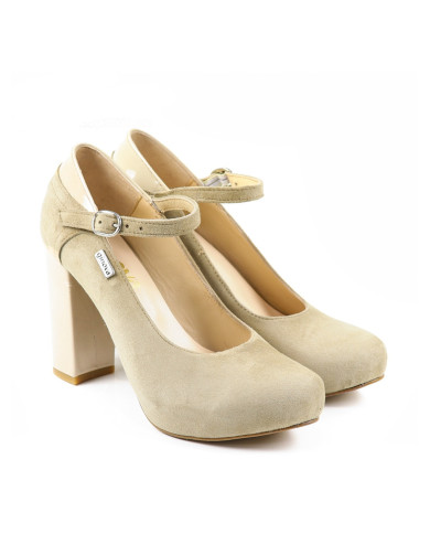 Sapatos Femininos em Verniz e Camurça Ginova