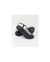 Sandalias Ipanema Negras Classy Shiny Flower