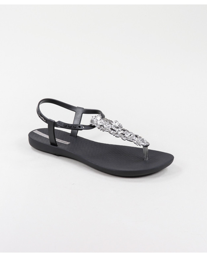 Sandalias Ipanema Negras Classy Shiny Flower