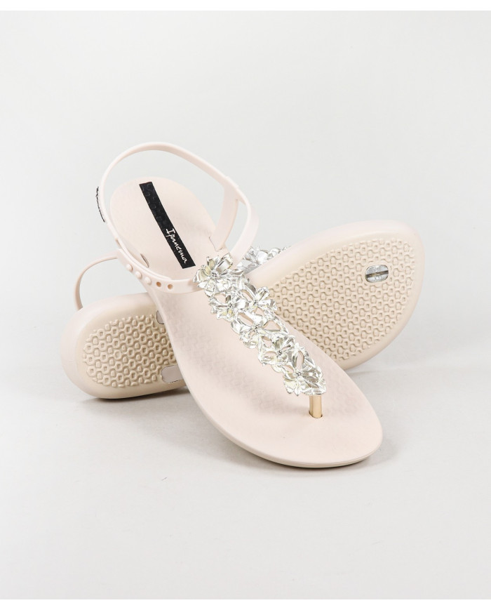 Sandals Ipanema Beige Classy Shiny Flower