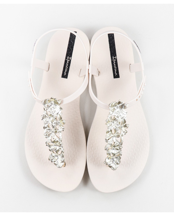 Sandalias Ipanema Beige Classy Shiny Flower